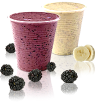 Joghurt Smoothie mit Frozen Yogurt